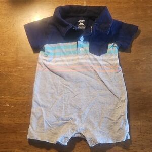 Carter's Navy Baby Romper